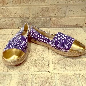 Cap-toe Espadrille Flats